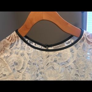 Cream lace top